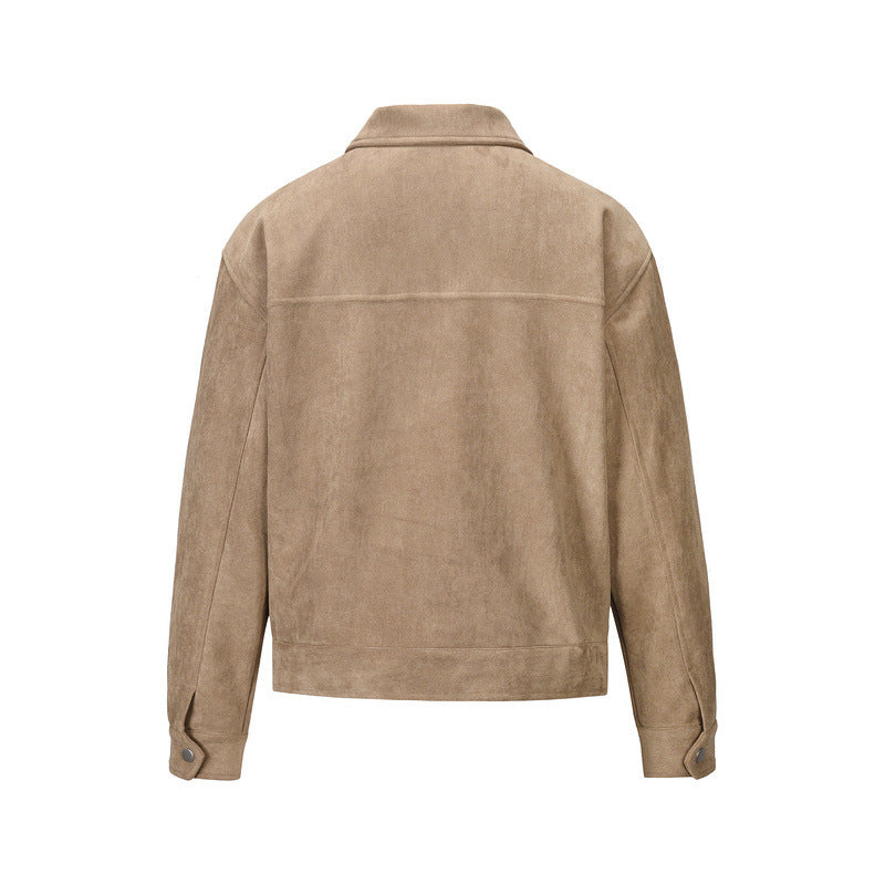 Thickened Zipper Big Pocket Jacket Coat