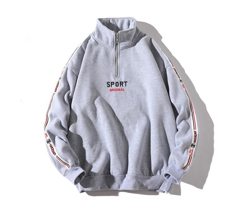 Straight leader pull striped sweater