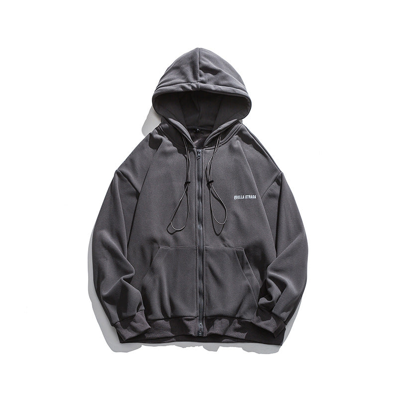 Men's Casual Cardigan Hooded Sweater