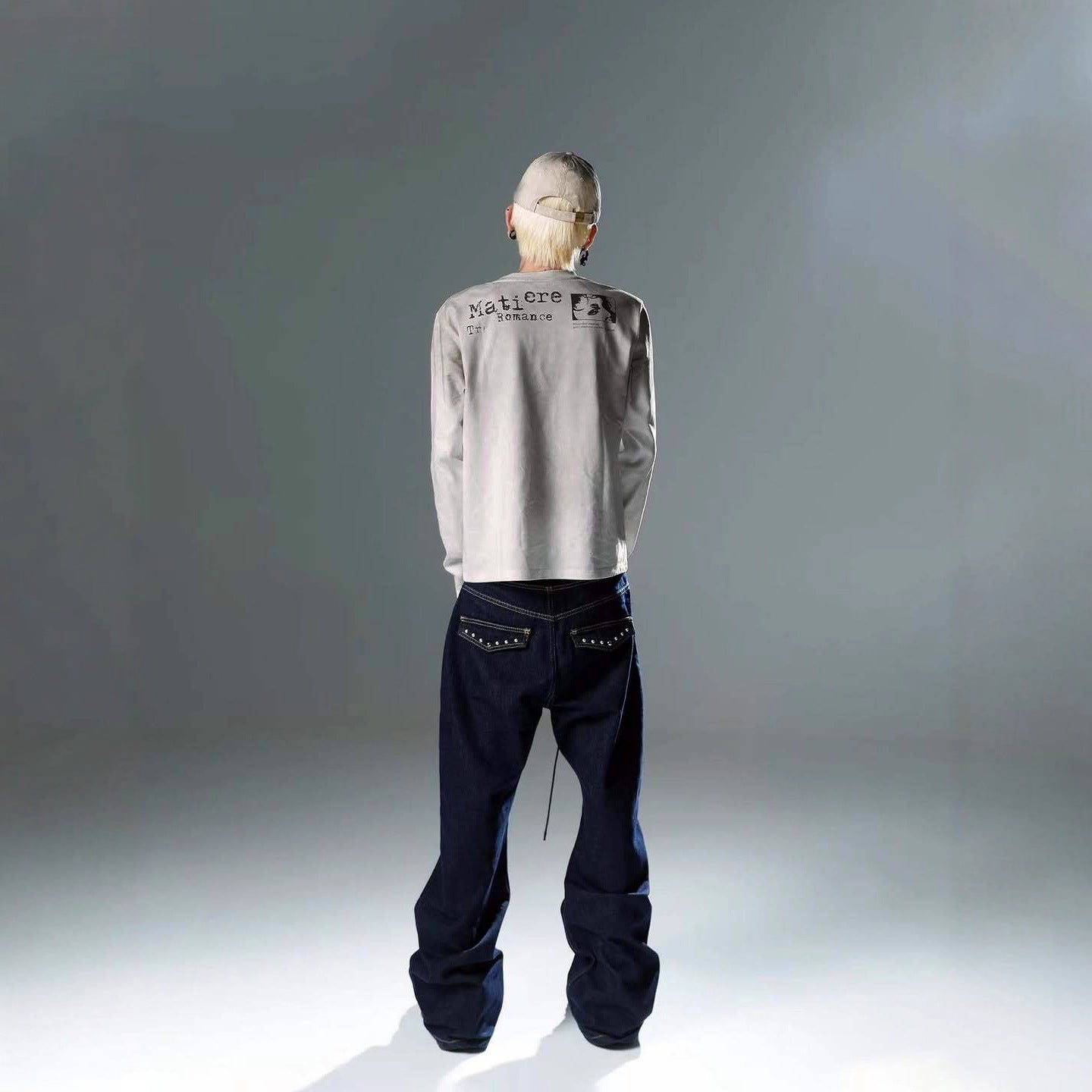 High-street Vintage Harajuku-style Instagram-inspired Crew-neck Pullover T-shirt Unisex Apparel
