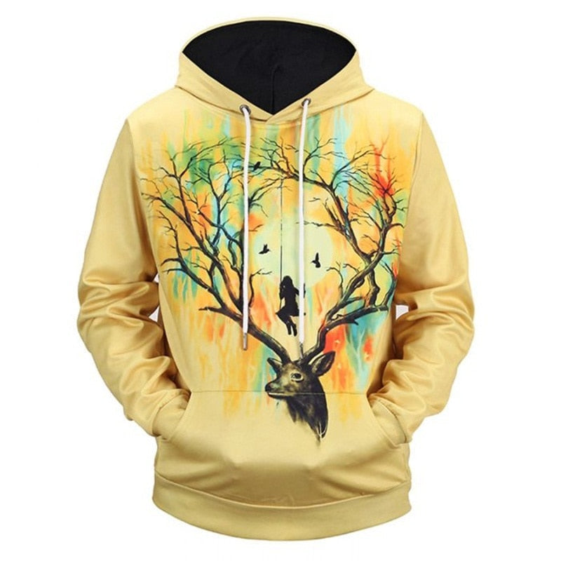 Men's New Fashion Sweatshirt 3D Printed Hoodie