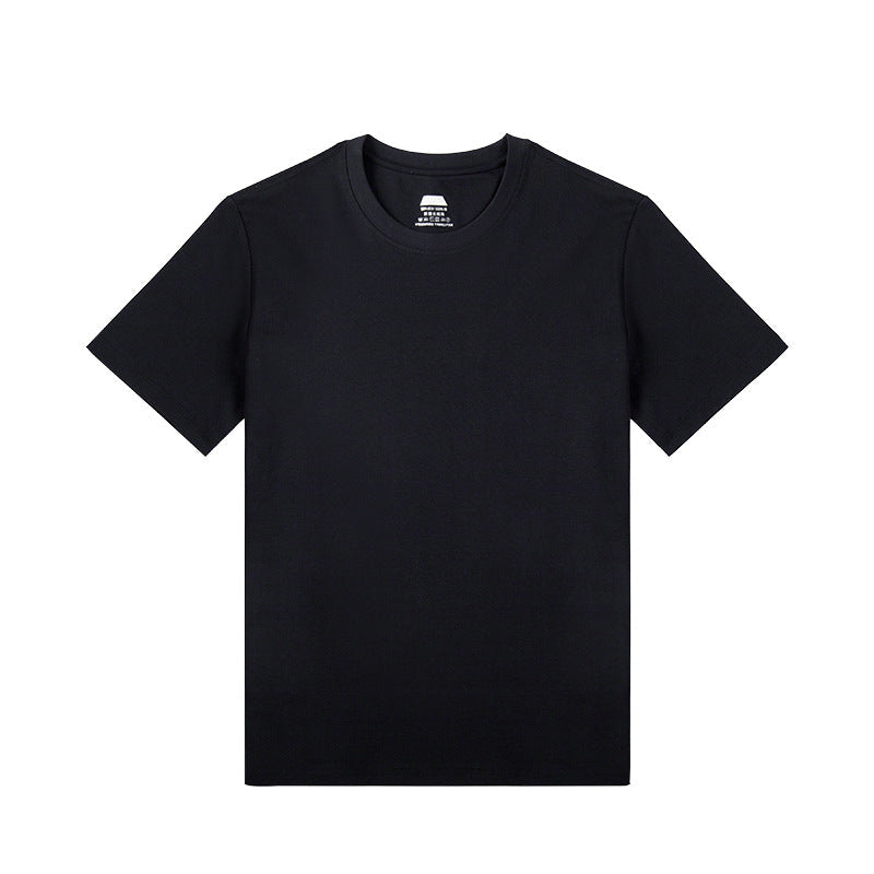 Men's Summer Round Neck Half Sleeve White T-shirt Bottoming Shirt
