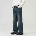 Men And Women Washed-out Vintage Wide-leg Pants