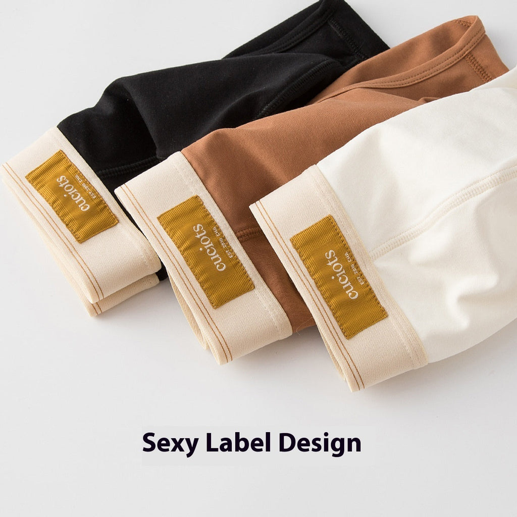 New Men's Briefs Pure Cotton Simple Solid Color Sexy
