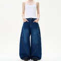 Retro Street Design Sense Silhouette Curved Knife Jeans