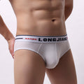 Men's U Convex Nylon Breathable Soft Mid Waist Briefs