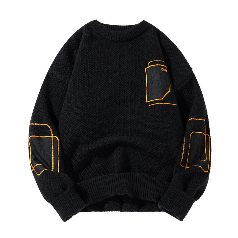 Round Neck Sweater Pattern Japanese Spring And Autumn Leisure