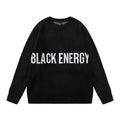 Autumn And Winter Letter Jacquard Slim Round Neck Base Sweater