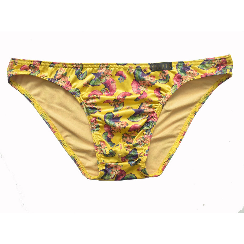 Polyester Print Low Waist Triangle High Stretch Smooth Panty