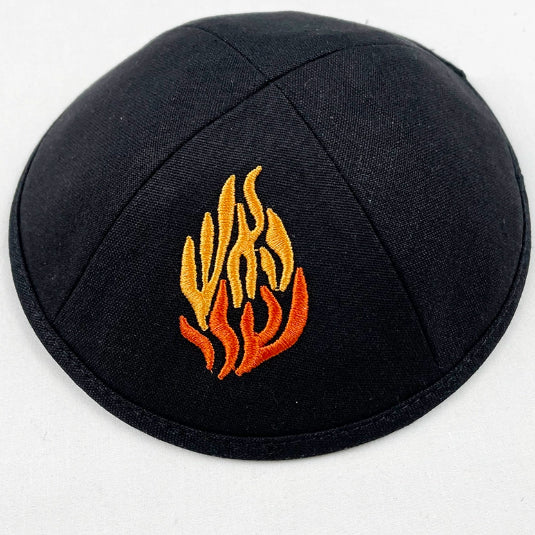 Dome Small Hat Kippah Kippot Cotton Twill Flame Kipa Small Hat