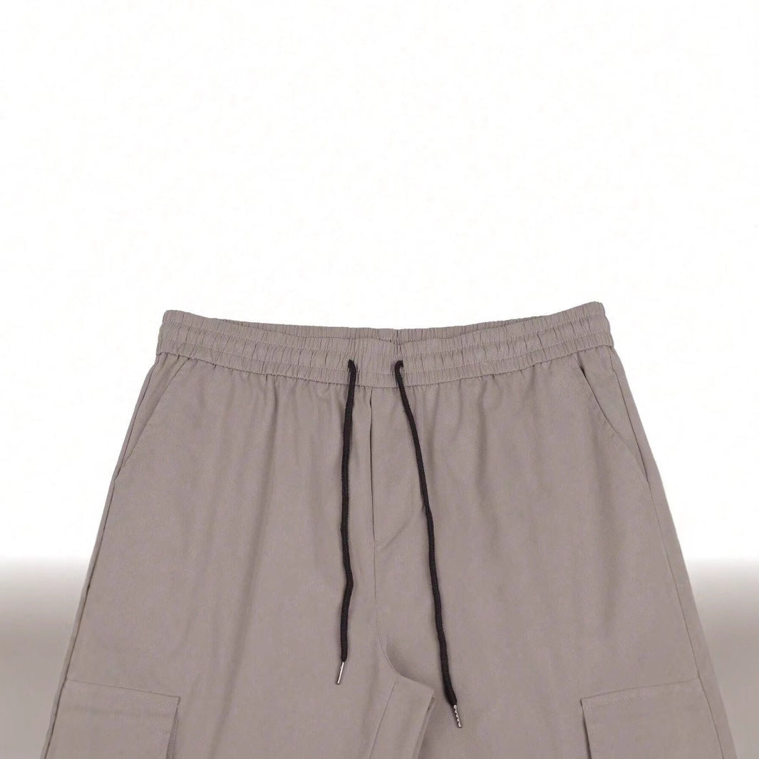 Workwear Casual Pants Drawstring Elastic Waist Track Pants