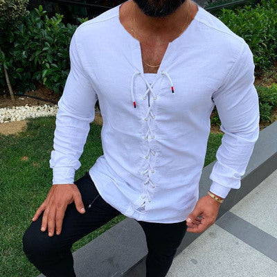 Tether cardigan sports cotton and linen shirt