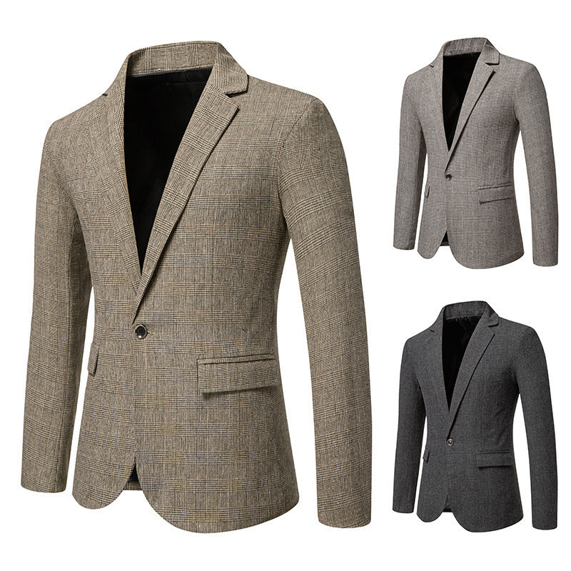 Men's Woolen Casual Small Suit Coat