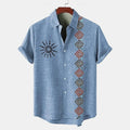 Summer Men's Breathable Four-sided Stretch Short Sleeve shirt