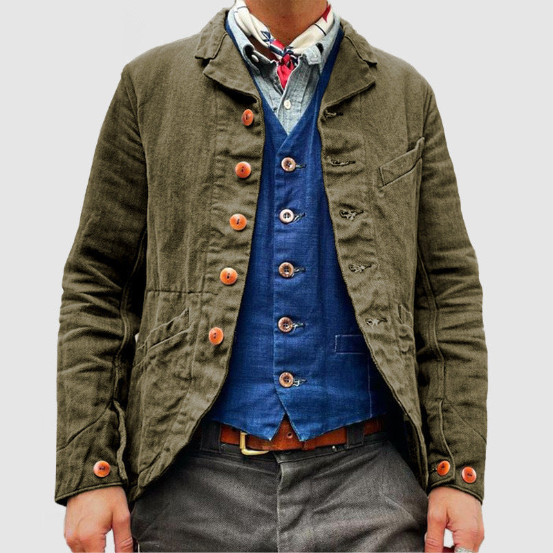 Men's Denim Heavy Industry Wash Jacket