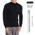 Autumn And Winter High-end Semi-turtleneck Sweater For Men, Solid Color Versatile Lazy Warm Knitted Undershirt
