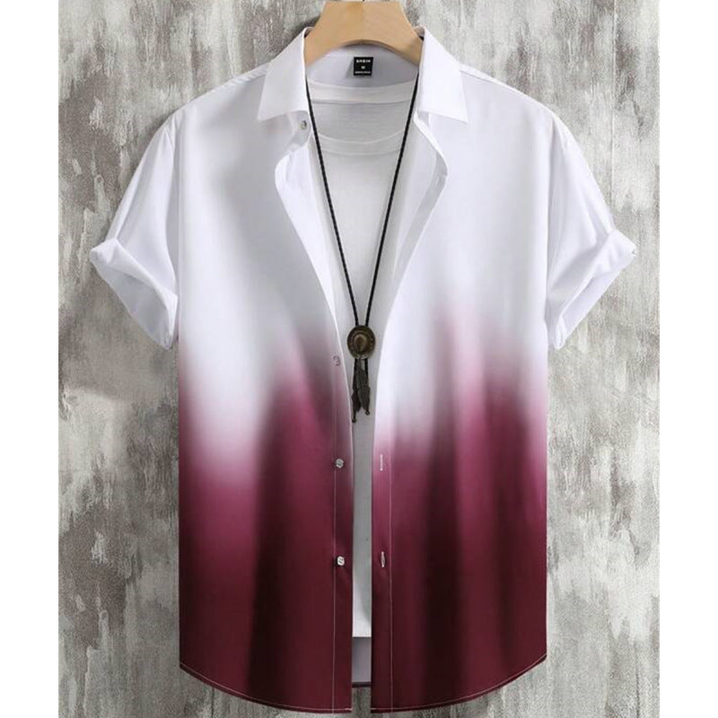 Men's Shirt Hot Sale In Hot-selling Floral-print Hawaiian Beach Degrees