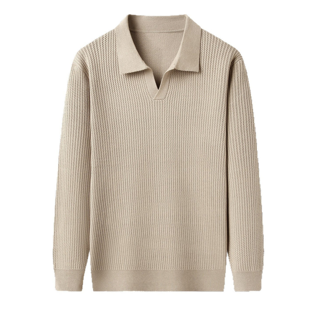 Men's Autumn Simple Casual All-match Loose Inner Wear Bottoming Shirt Sweater