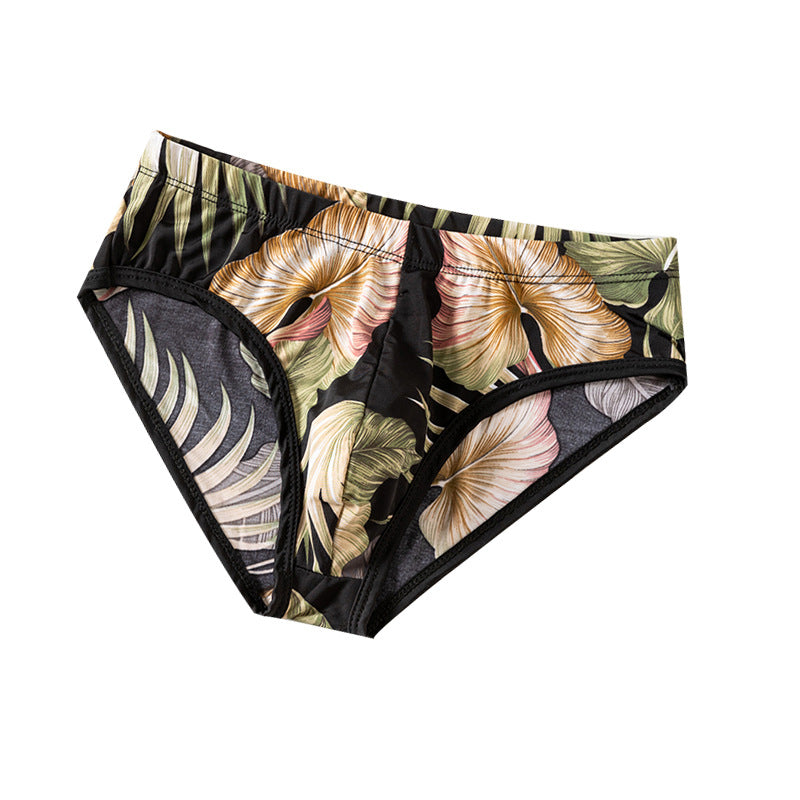 Men's Ice Silk Printed Briefs