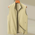 Casual Men's Vest Simple But Elegant Comfortable Lightweight Stand Collar Waistcoat