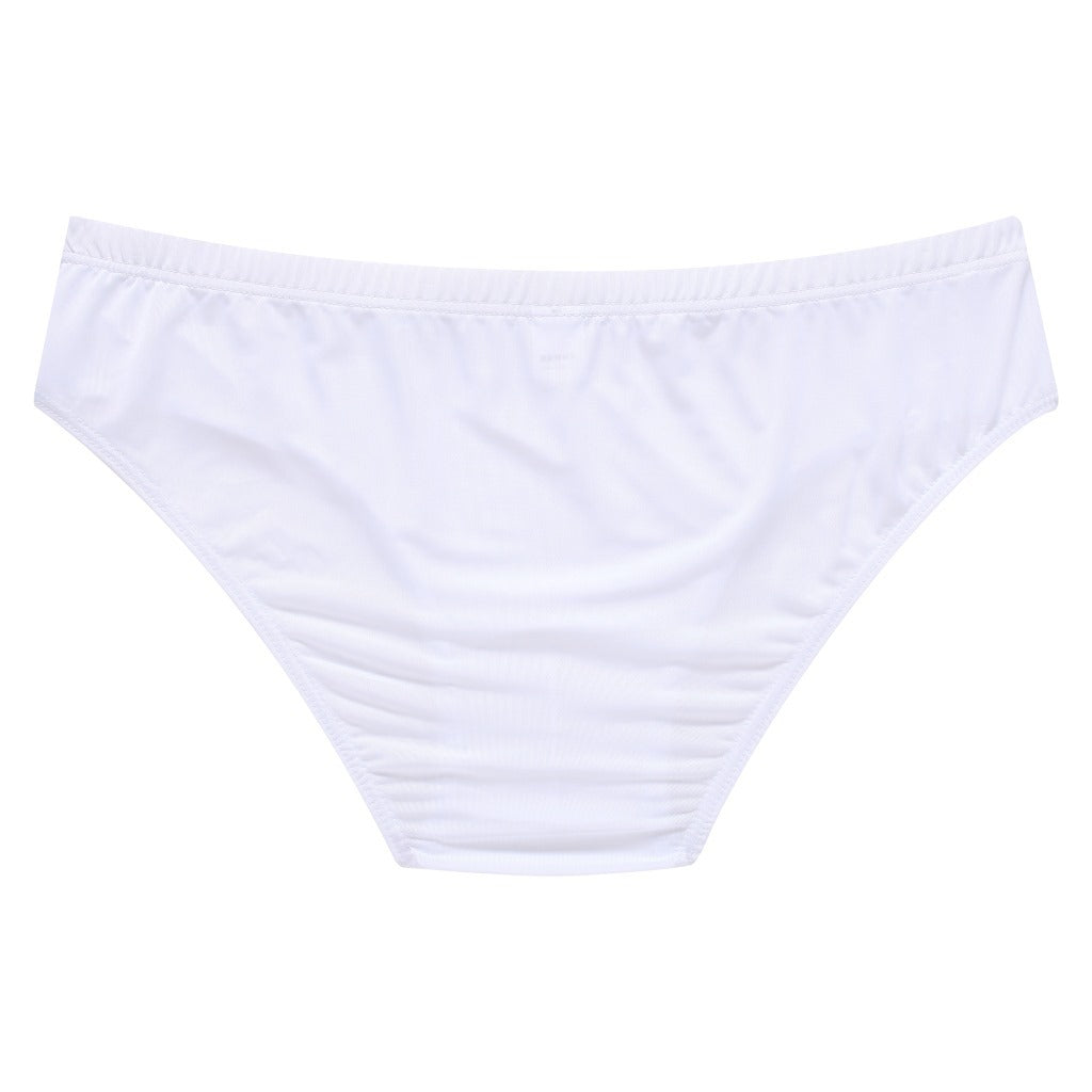 Men's Transparent Ice Silk Breathable Low Waist Briefs