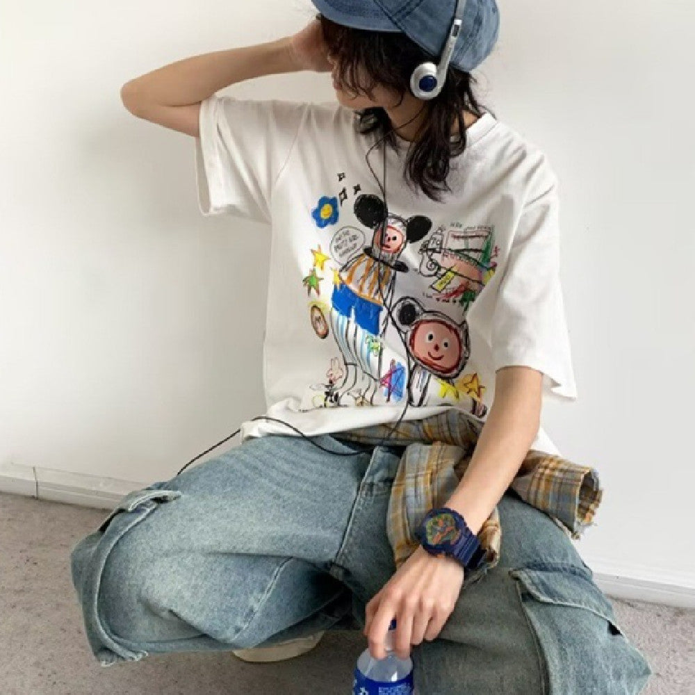 Retro Overalls Male Straight-leg Wide-leg Pants