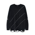 Round neck couple sweater men