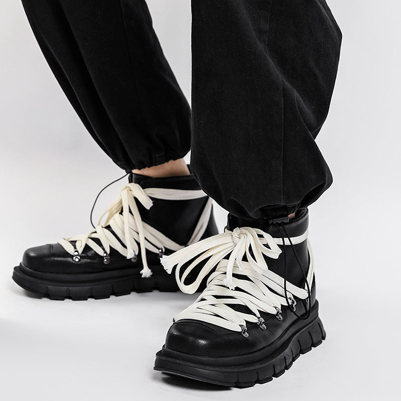Couple High Top Sneakers Men's Retro Martin Boots