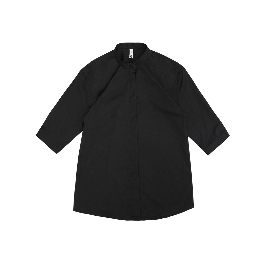 Chinese Men's Shirt Summer Stand Collar Shirt Half Sleeve Shirt Men