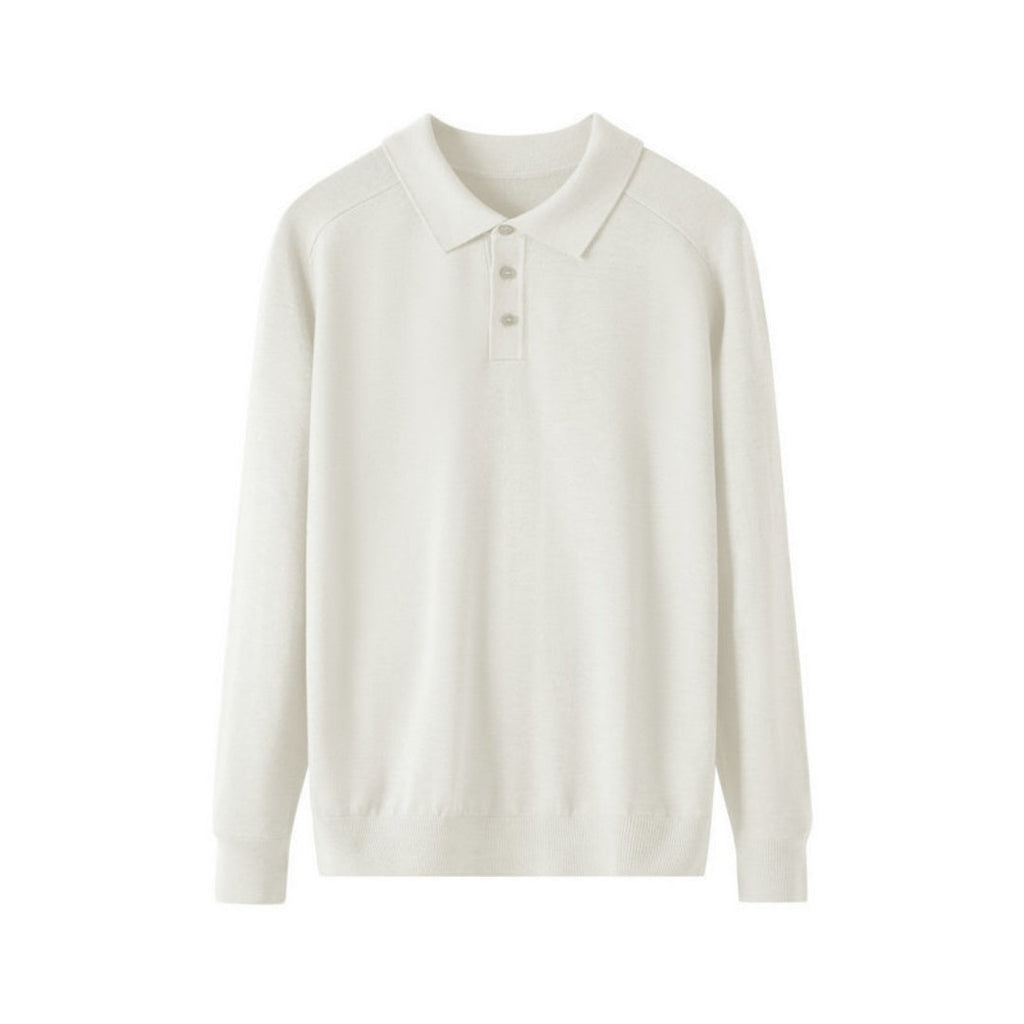 Men's Long-sleeved Sweater Lapel Comfortable All-match
