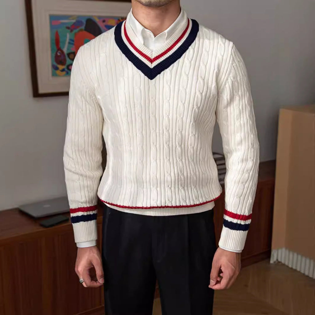Cardigan V-neck Sweater