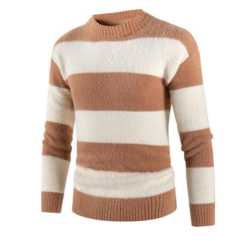 Half Turtleneck Sweater Men's Autumn And Winter New Trend Thickening