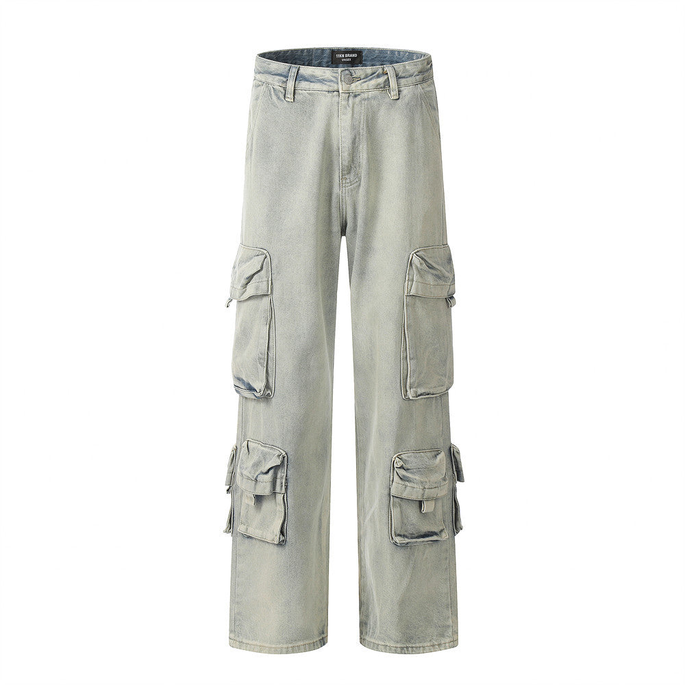 Washed Do The Old Cowboy Overalls Trendy Brand Men