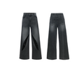 Washed Jeans Distressed Streamer Sequins Casual Straight Pants Men
