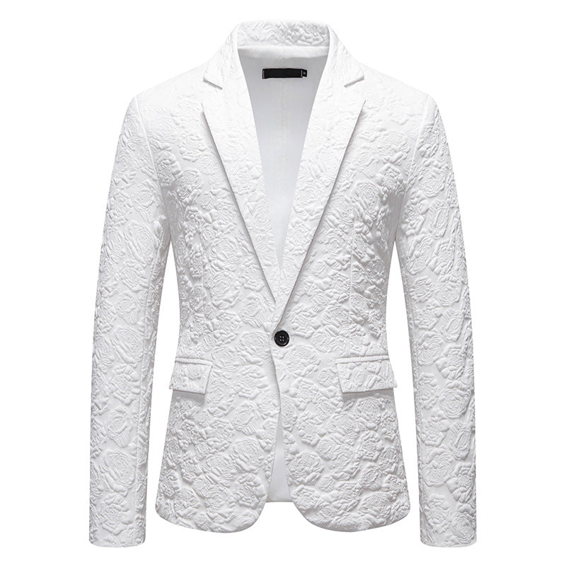 Business Slim-fit Rose Groom Groomsman Suit Top