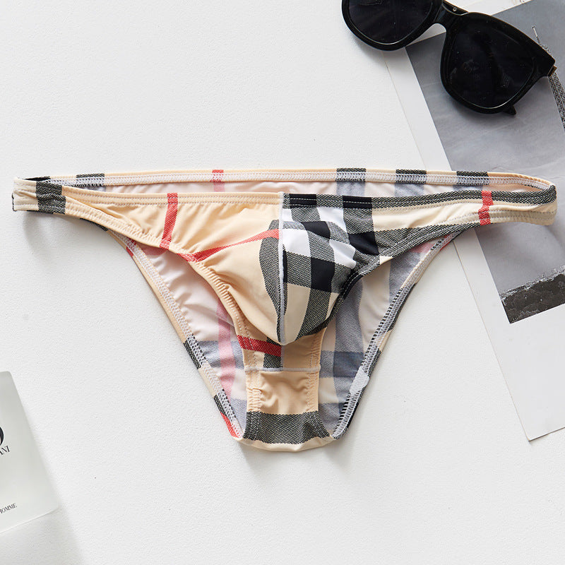Men's Fashionable Simple Low Waist Quick-drying Breathable Printed Underwear
