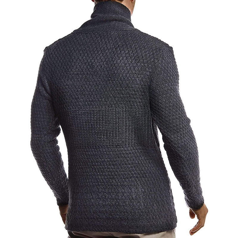Fashion Solid Color Long-sleeved Knitted Jacket New Sweater