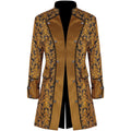 Medieval European And American Men's Overcoat Solid Color Fashion