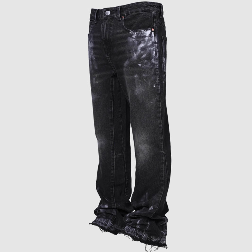 Men's Straight-leg Denim Pants Street Style