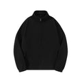 Autumn And Winter Double-sided Fleece Stand-up Collar Zipper Sweatshirt For Men