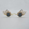 Retro Design Irregular Tassel Sunglasses