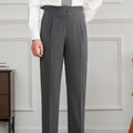 Italian Retro Men's Neapolitan Stripes High-waisted Trousers