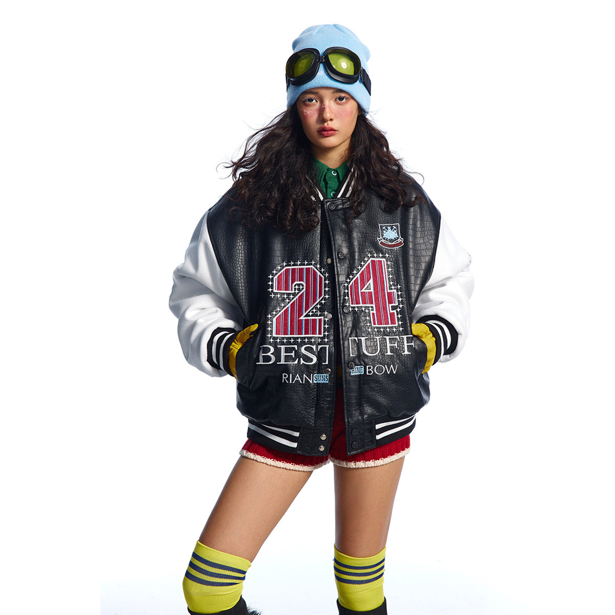 Paste Cloth Embroidery Flight Jacket