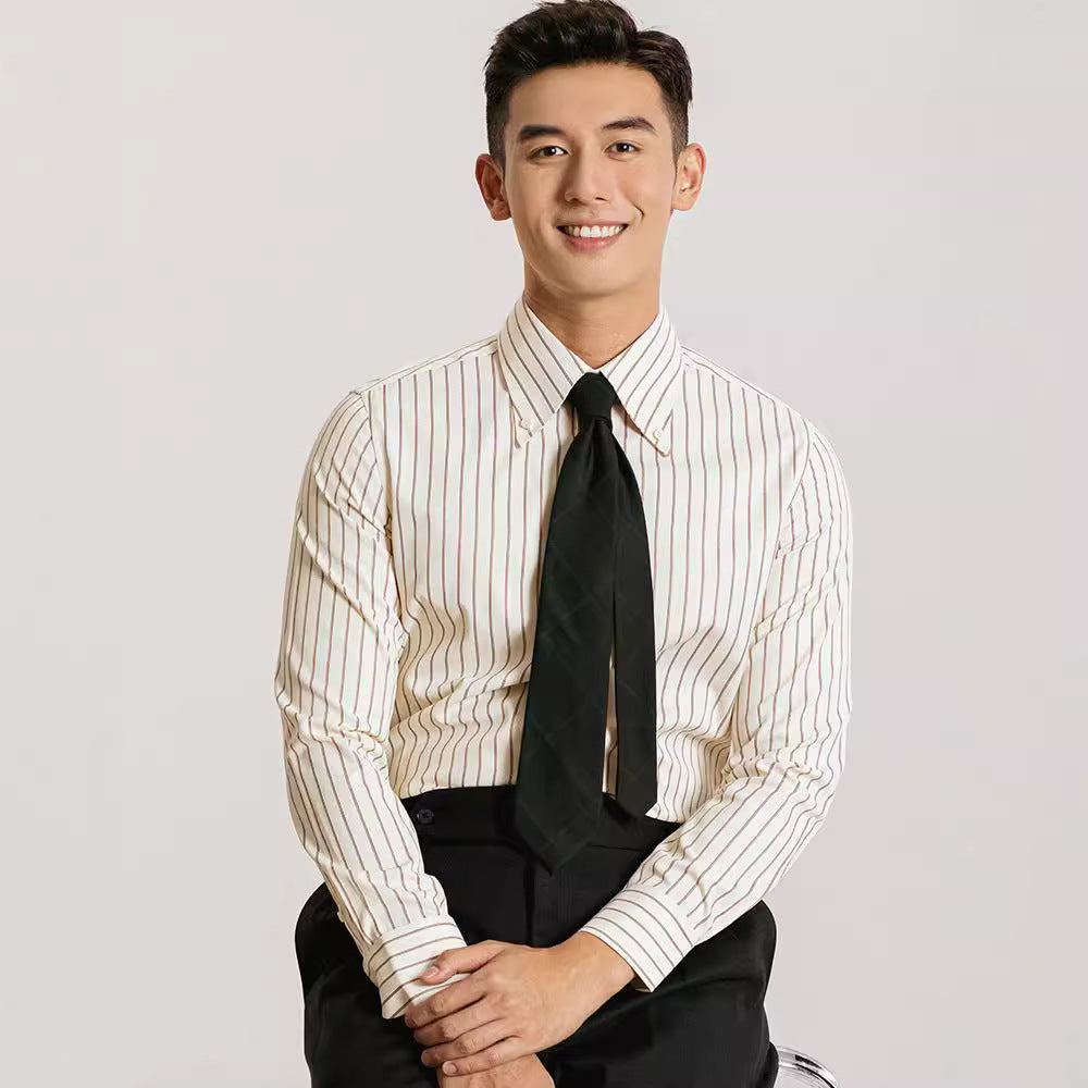 Autumn Pattern Shirt Men's Japanese-style Retro Long Sleeve