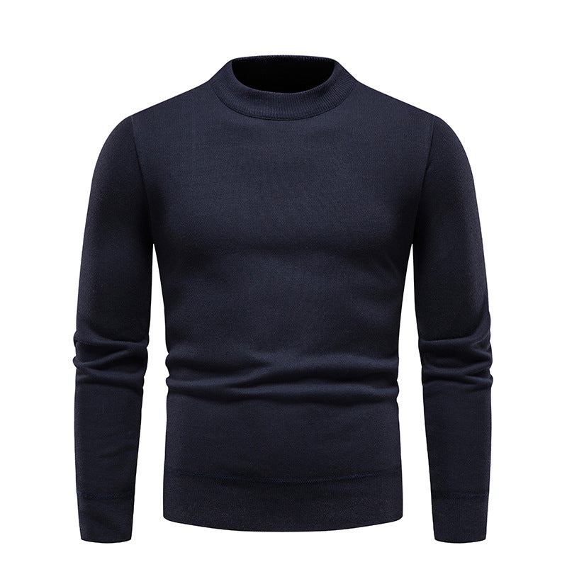 Fleece-lined Thick Men's Bottoming Sweater