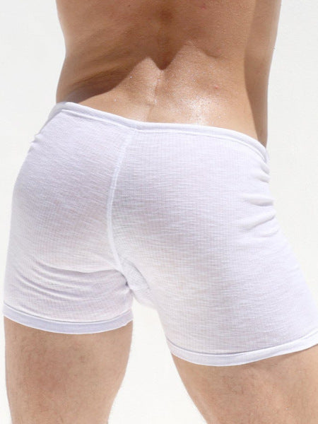 Men's Fitness Tight Lace-up Striped Shorts