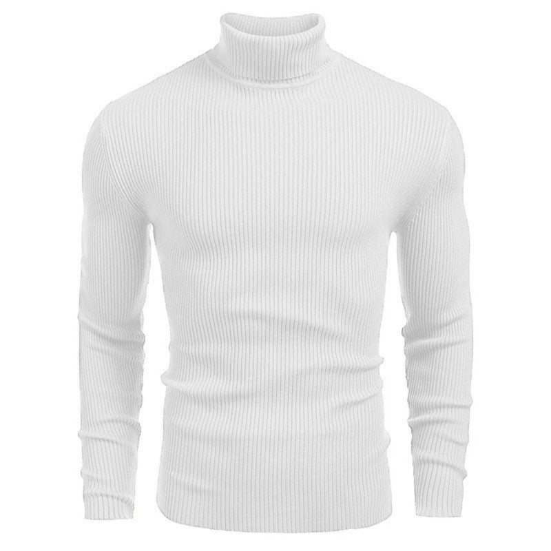 Autumn And Winter Men's Slim-fit High-neck Long-sleeved Sweater