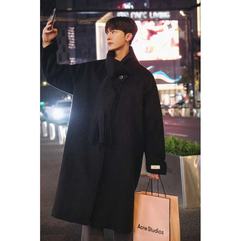 Men's Autumn And Winter Yuppie British Style trench coat