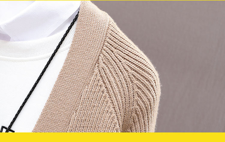 Stand-up Collar Sweater Coat