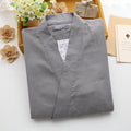 Men's kimono pajamas cotton double gauze loose pajamas
